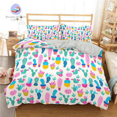 Housse de Couette Cactus Multi Couleur